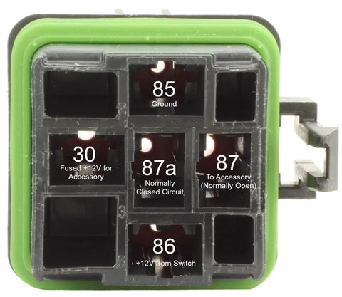 Weatherproof Automotive Relay Kit With 50 Amp Normally Open And 30 Amp Normally Closed Relays, Sealed Vibration Resistant Socket