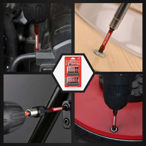 Ultimate 21 Piece 2.5 Inch Hex Head Allen Wrench Drill Bit Set With One Quarter Inch Hex Driver Bits, Magnetic Impact Bit Holder