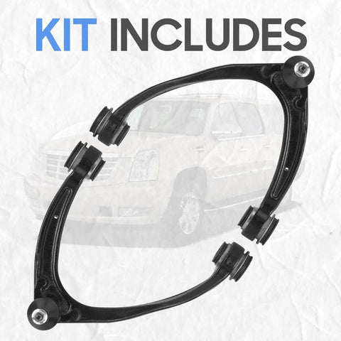 Front Upper Control Arm Set With Ball Joint Forged Steel Direct Fit For 2007 To 2017 Cadillac Escalade Chevrolet Silverado