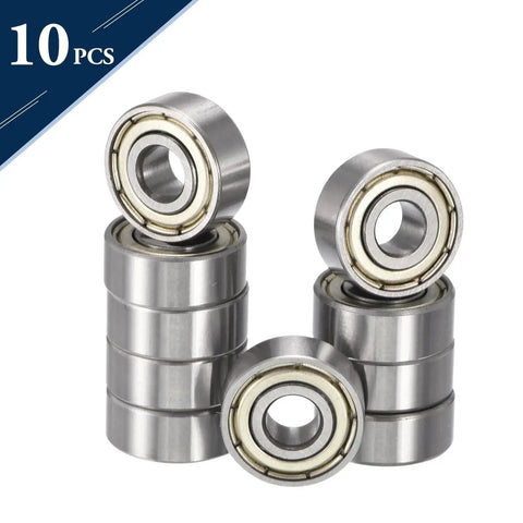 R4AZZ Deep Groove Ball Bearings One Quarter Inch Inner Diameter Three Quarter Inch Outer Diameter Nine Thirty Second Inch Width Double Shielded Chrome Steel