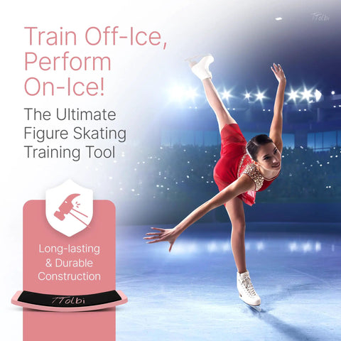 Pro Grade Turn Board For Dancers And Skaters To Improve Turning Balance And Spins Technique shown with skater in action