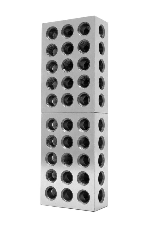 Image of Three By Two By One Inch Steel Hardened 123 Blocks Two Pack Pro Grade For Precision Machining And Layout In Woodworking And Metalworking