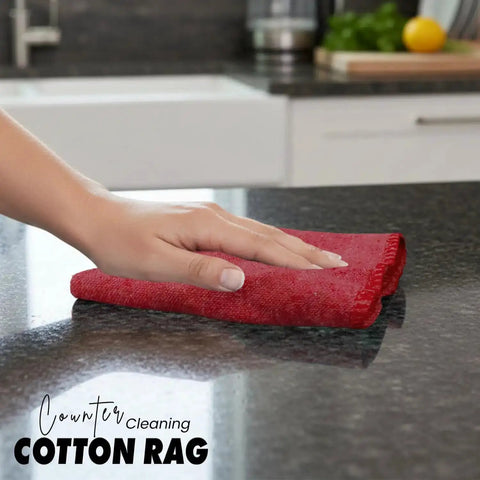 Heavy Duty Cotton Shop Towels Red Pack Of 150 Absorbent Cleaning Rags for Auto Garage and Home Multipurpose use cleaning countertop
