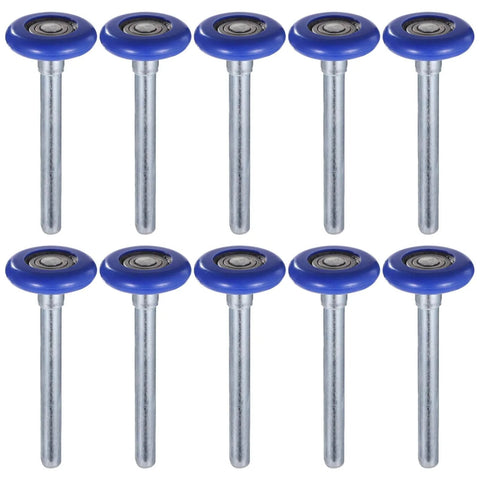 10 Pcs 1.8 Inch Nylon Garage Door Rollers With 4.7 Inch Stems Quiet Replaceable Wheels For Garage Doors Barns And Warehouses