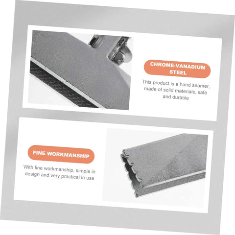 Close-up of Chrome Vanadium steel construction on 6 Inch Manual Sheet Metal Bender Duckbill Pliers For Bending And Shaping