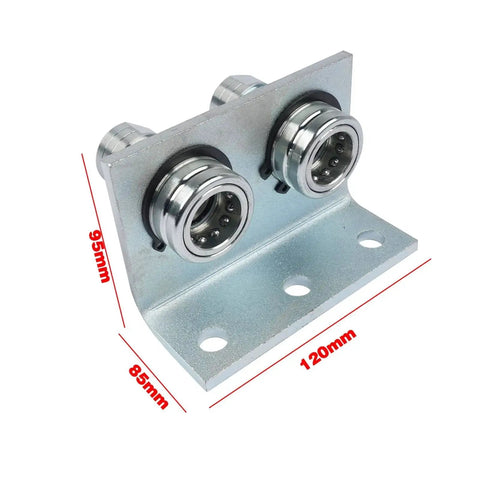 Half Inch NPT Silver Plated Ag Push Pull Hydraulic Quick Release Coupler With Breakaway Mount Bracket Model TL39 B