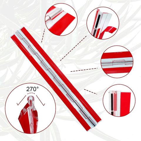 Two Piece Set Clear Acrylic Piano Hinge 300 Mm Long Continuous Hinge 12 Inch Transparent Hinge For Plexiglass Aquarium Lid