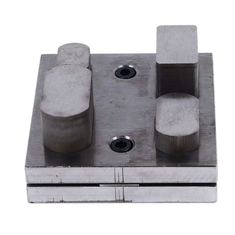 Versatile Alloy Steel Punch Die Disc Set for Jewelry Crafting and Metal Beading, showing compact multi-size cutter arrangement.