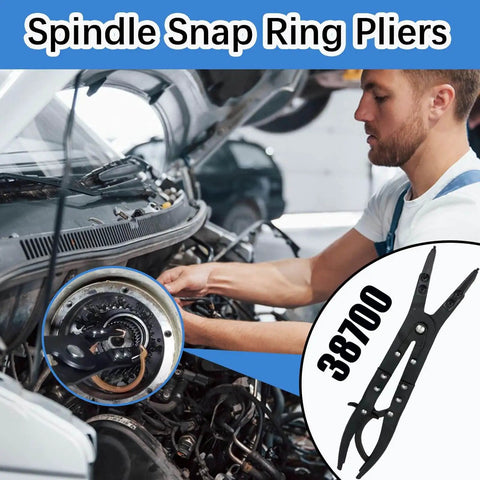 Heavy Duty 12 Inch Spindle Snap Ring Pliers With Ratchet Locking For Ford F Series 2007 Through 2020 Super Duty 4x4 Pickups