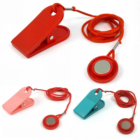 3 Pack Universal Treadmill Safety Keys Magnetic Emergency Stop Key Set Red Blue Pink Color Coded Replacement Magnetic Safety Switch