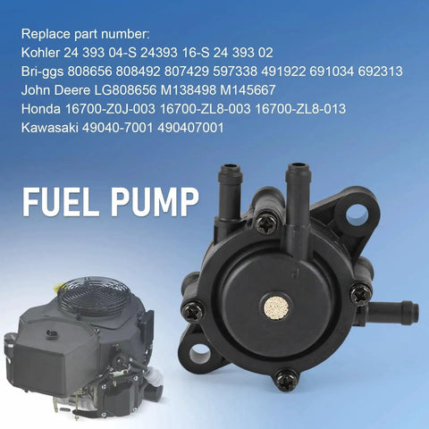 Fuel Pump Replacement For Kohler 7000 Series Engines 17HP To 25HP Small Engine Lawn Mower Tractor Direct Fit With BS 808656