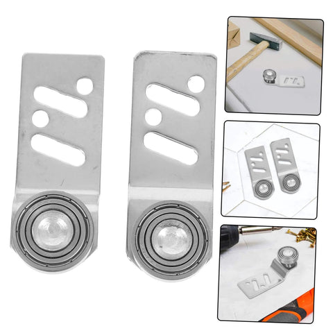 Beefy Stainless Steel Sliding Door Pulley Kit With Track Mounted Roller For Smooth Movement And Low Maintenance, heavy duty axle system