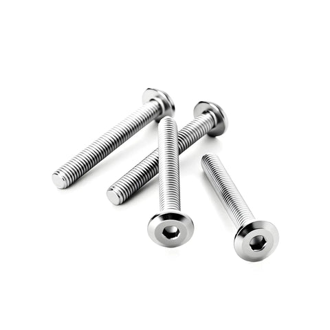 304 Stainless Steel 1/4-20 X 1 Flat Head Hex Socket Cap Screws Bolts 30 Pack Fully Threaded Machine Screws