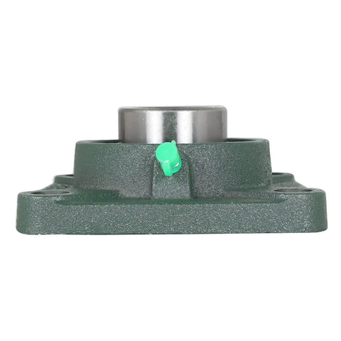 Side view of Pillow Block Bearing Kit UCF20824 Two Pack with Self Aligning Square Flange Four Bolt Mount One And A Half Inch Bore