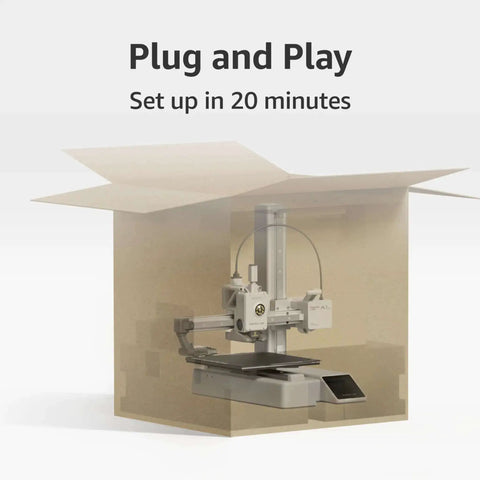 Blazing Fast A1 Mini 3D Printer With AMS Lite For Multi Color Printing partially out of box, ready setup in 20 minutes