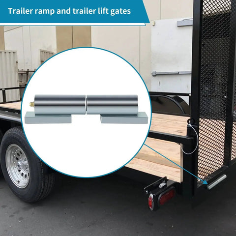Heavy Duty 7 Inch Barrel Gate Hinges For Weld On Swing Gates And Trailer Lift Gates With 4400 Lb Capacity Zinc Plated AISI 1045 Steel CNC Machined For Strength Rust Resistant Includes 2 Sets Skelang on trailer ramp