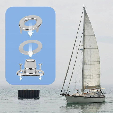 Twist Lock Fasteners Kit 25 Sets With Zinc Alloy Eyelets And Studs Marine Grade Grommets For Tarps Canvas Boats Sailboats And RVs