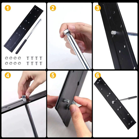 Assembly process of 16 Inch Sheet Metal Folding Hemming Tool Heavy Duty Steel Hand Bender With Three Eighths Inch And One Inch Depths