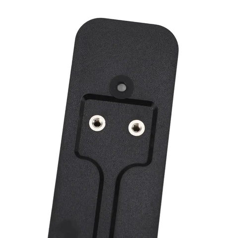 Close-up of Sturdy Black Back Plate Mount Accessory For Video Doorbell Quick Install And Easy Repair, Durable Plastic Backplate