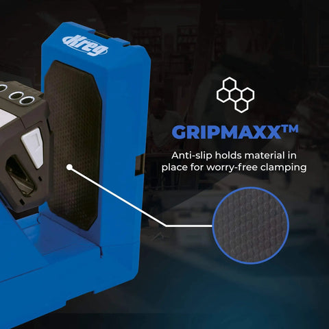 Pocket-Hole Jig 720PRO With Easy Clamping And Adjustable Setup showing GripMaxx anti-slip surface detail