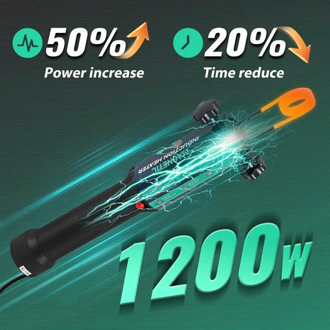 Powerful 1500W Induction Heater For Bolt Removal With 8 Coils And Rugged Case 110V Blue Tool For Nuts Bolts And Bearings