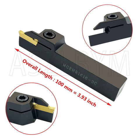 Pro Grade Lathe Grooving Tool Holder Kit With 11 MGMN300 M Carbide Inserts 16mm Shank MGEHR1616 3 Indexable Tools