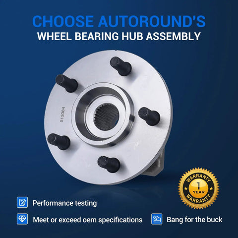 Front Wheel Hub And Bearing Assembly 5 Lug Fits Jeep Wrangler Grand Cherokee TJ Comanche Wagoneer 1989 Through 1999 Replacement