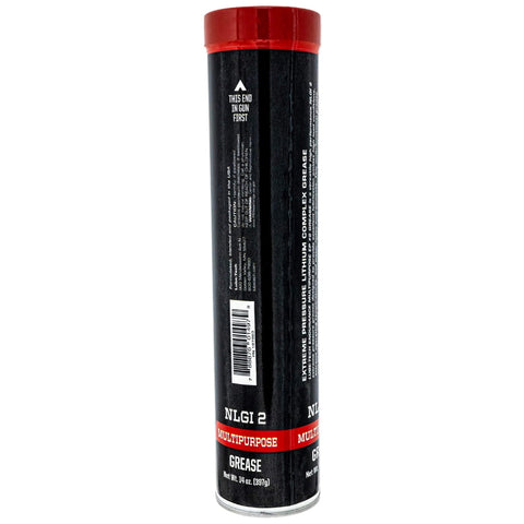 Side view of Top-Notch Premium Hi-Temp Grease Mix For Snow Blowers And Lawn Mowers, Heavy-Duty Lithium-Based Lubricant tube.