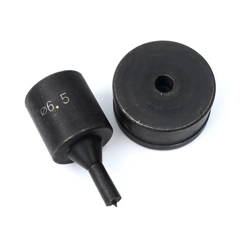 6.5mm Hydraulic Hole Punch Die For CH70 Punch Machine Pro Grade Upper 40mm Mold Lower 26mm Mold Round Die Tool Durable Black