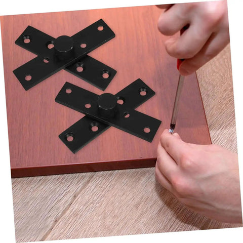Installing No Nonsense 360 Degree Hidden Door Hinge Heavy Duty Stainless Steel Invisible Pivot on wooden panel