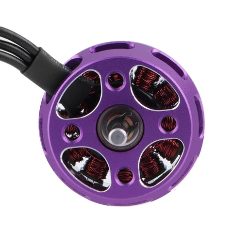 2500KV Brushless Outrunner Motor With Mount For 1 24 RC Micro Rock Crawlers And Axial SCX24 Upgrades Replacement, purple top view