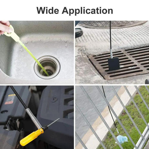 Flexible Grabber Claw Reacher Tool With Four Claws For Narrow Spaces Drain Clog Removal And No Fuss Reaching Aid Dr Pen 35.4 Inch Extendable Hose Pickup For Kitchen Sink Drains And Toilet Anywhere in various applications including sink and outdoor drain.