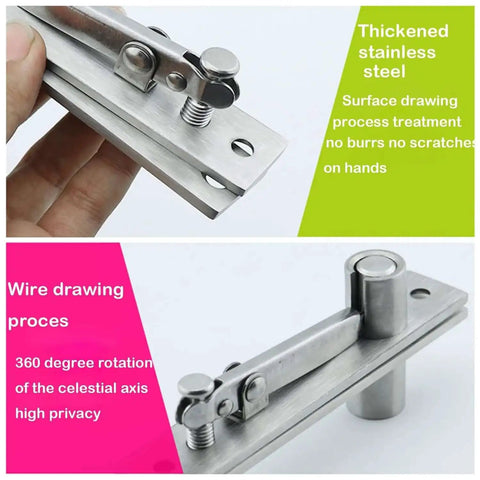 Hidden Door Pivot Hinges For Murphy Doors And Bookcase Hidden Doors 360 Degree Built Tough Stainless Steel Pivot Hinge with Ball Catch Hardware