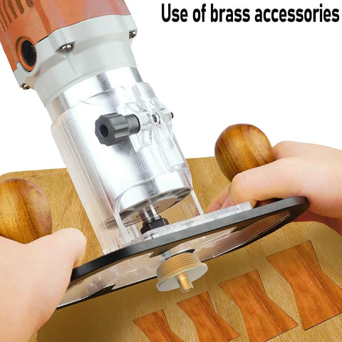10 In 1 Router Template Set For Woodworking With Butterfly Inlay And Bowtie Jig Kit in use on wood board