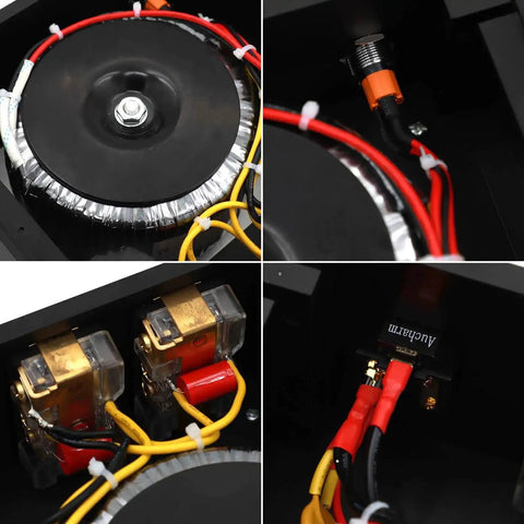 Toroidal Isolation Transformer 500W Power Processor For Audiophile HiFi Rigs Clean AC Power Filter Surge Protector And 4 Way Socket Line Conditioner For Audio Equipment 115 230V internal components view