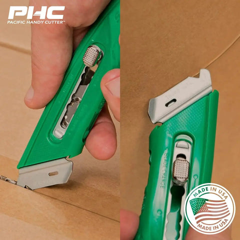 Retractable Safety Cutter Pro Grade With Ergonomic Grip Built For Warehouse And Retail Cutting S4R by Pacific Handy Cutter