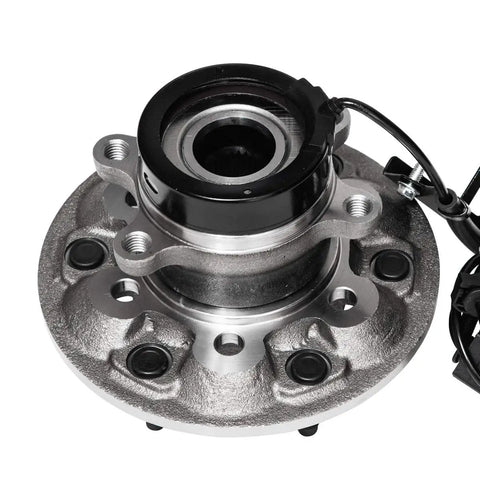 Front view of Front Right Wheel Hub And Bearing Assembly For 2004 2005 2006 2007 2008 Chevrolet Colorado GMC Canyon Isuzu I 350 I 370 4WD With ABS Six Lug AUQDD 515111 Replacement