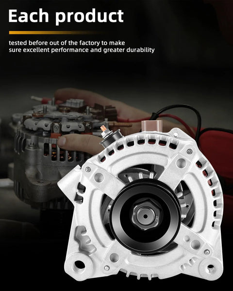 High Output Drop In Alternator For Toyota Camry Highlander Solara And Scion tC 2.4L 100A Replacement For 2004 2006 Camry 2004 2007