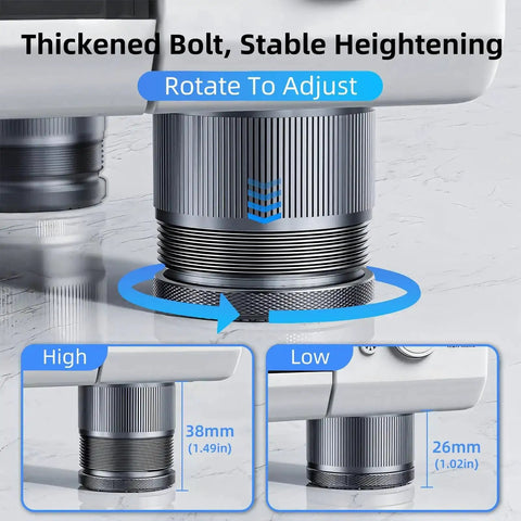 Adjustable Speaker Isolation Feet 4 Pack With Height Adjustable 0.9 to 1.5 Inch Vibration Damping Stands detail view