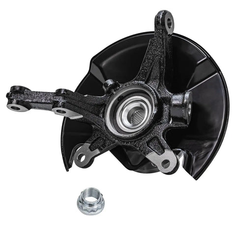 Front Wheel Hub Bearing And Steering Knuckle Assembly Kit For 2006 2011 Honda Civic, driver side knuckle with wheel hub