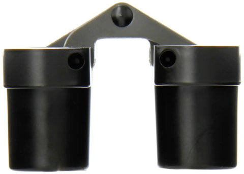 Premium Hidden Mortise Mount Invisible Hinge SOSS 216US19 in black zinc E-coat for 180° one-way doors, four holes visible