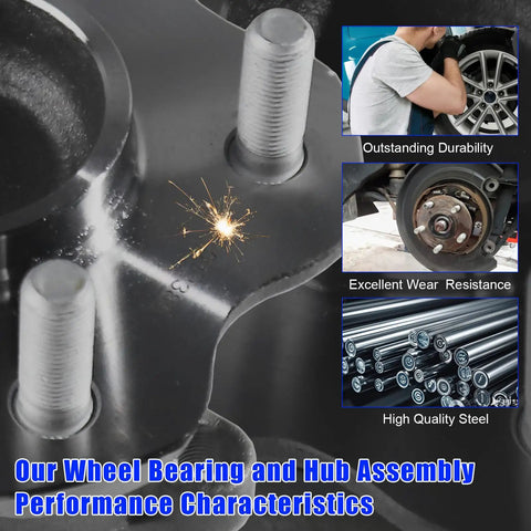 Rear Wheel Hub Bearing Assembly 512388 2 Pack Fits Nissan Altima 2007 2018 Maxima 2009 2019 Murano 2015 2016 with features shown