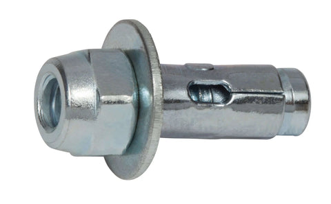 1/4 In By 1-3/8 In Acorn Sleeve Anchor Zinc Plated - 100 Pack - Built Tough Masonry Fastener For Concrete Brick And Block - 360 Degree Expansion - Pre Assembled All Steel, close-up view