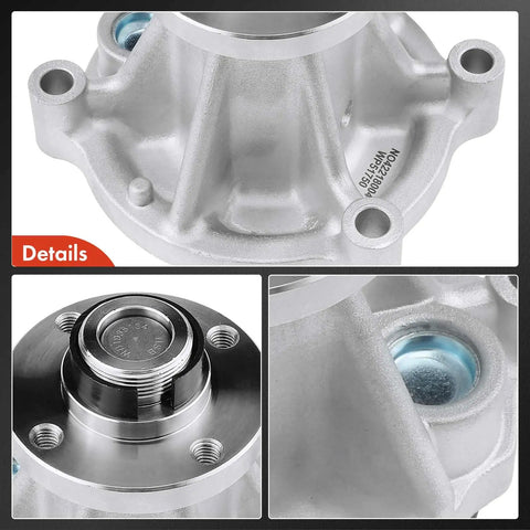 Engine Water Pump With Gasket For Ford Crown Victoria, Mercury Grand Marquis, Lincoln Town Car 1991 To 1997 4 6L V8 Replacement OEM Grade, close-up view.
