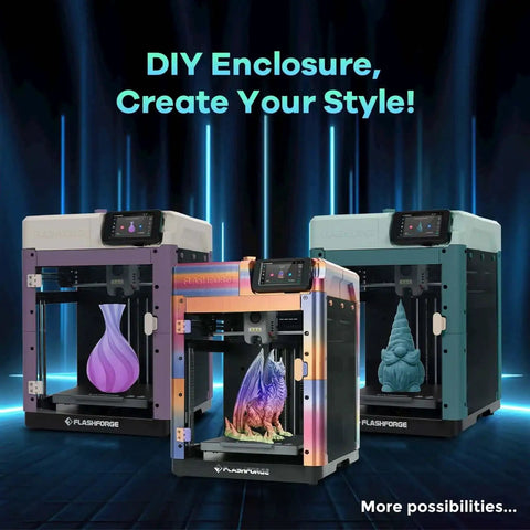 DIY 3D Printer Enclosure Kit For Quiet, Safe Printing With Odor Isolation And High Temp Filament Support (ASA, PC) in vibrant colors