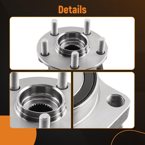Beefy Front Wheel Bearing And Hub Assembly For Subaru Forester 2014-2018, Crosstrek 2016-2020, Impreza 2014-2019 And XV Crosstrek 2014-2015 OEM Exact Fit