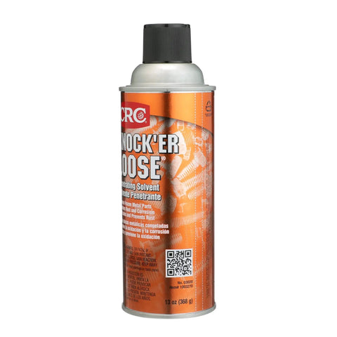 CRC Knock’er Loose Penetrating Solvent aerosol can with orange label, 13 oz