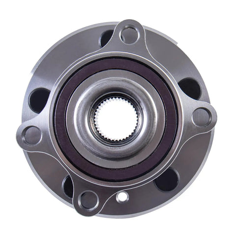 Front view of a Front And Rear Wheel Hub Bearing Assembly For 2011 To 2018 Ford Explorer And 2013 To 2018 Police Interceptor Utility, 5 Lug, Non ABS Direct Fit OE Replacement 512460 HA590446 BR930809 Beefed Up Reliability