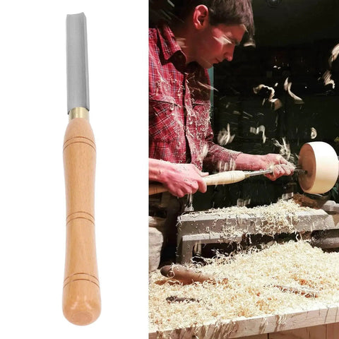 Durable Arc HSS Wood Lathe Chisel For Turning And Carving Bowl Gouge And Spindle Gouge High Speed Steel Turning Tool in use.