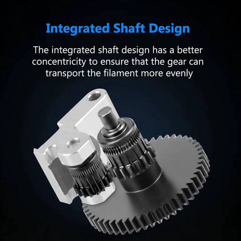 AD5M Extruder Gear Kit with integrated shaft design, precision molded steel for Flashforge Adventurer 5M printer upgrade